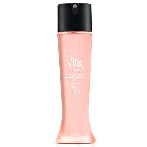 Colônia Spray Splash Vida Flor de Laranjeira e Papaia,150ml