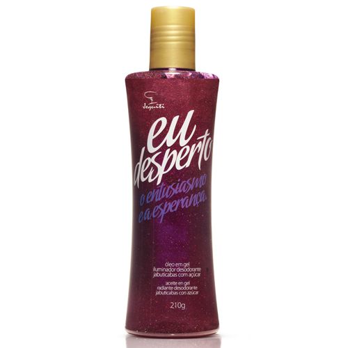 Óleo em Gel Iluminador Desodorante Jequiti Eu Desperto Jabut