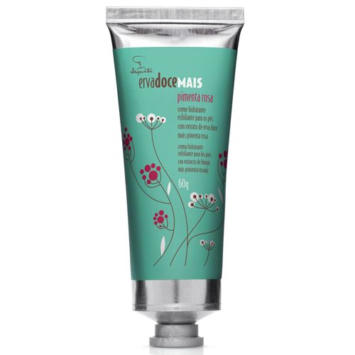 Creme para os Pés Jequiti Erva Doce Mais Pimenta Rosa, 60g