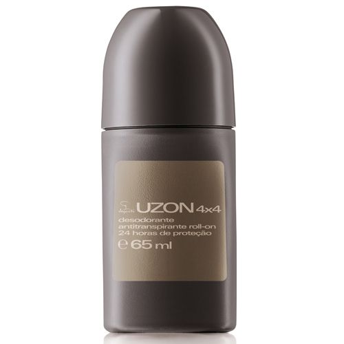 Desodorante Roll-on Masculino Uzon 4x4, 65ml