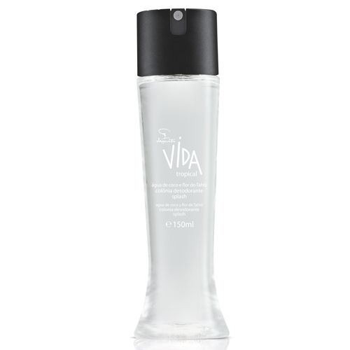 Colônia Spray Splash Vida Água de Coco e Flor do Tahiti