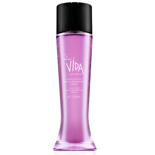 Colônia Desodorante Splash Jequiti Vida Amora e Ameixa,150ml