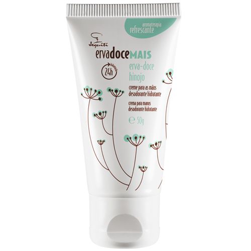 Creme para as Mãos Jequiti Erva Doce Mais Erva Doce, 50g