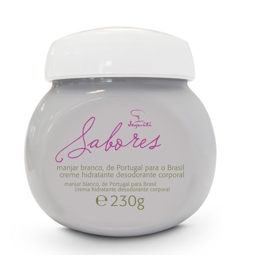 Jequiti Sabores: Creme Corporal Manjar Branco, 230g