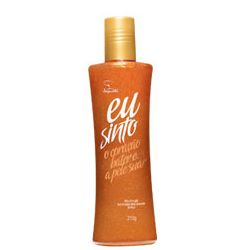 Óleo em Gel Iluminador Desodorante Jequiti Eu Sinto Âmbar.
