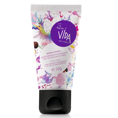 Polpa Hidratante com Silicone para Mãos Vida Amora e Ameixa